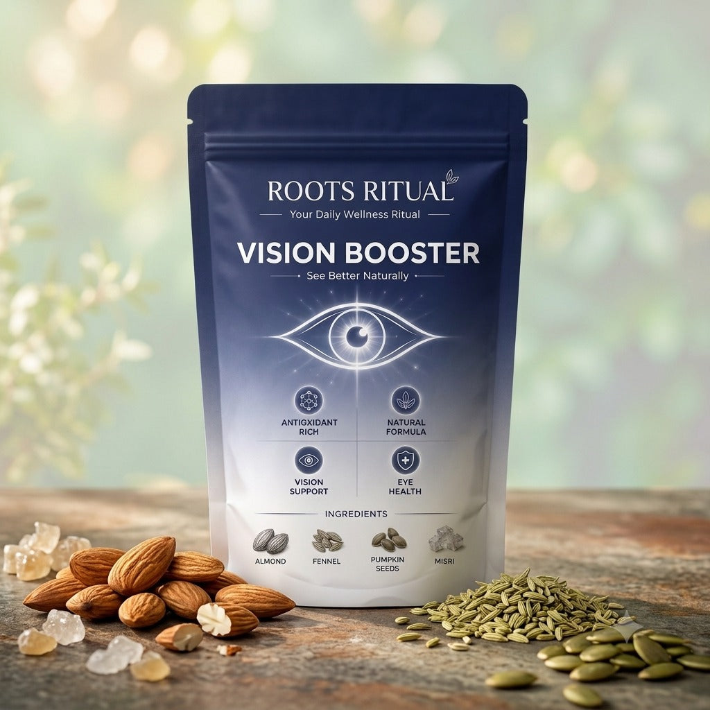 Roots Ritual Vision Booster | Natural Eye Wellness Drink Mix | 120g