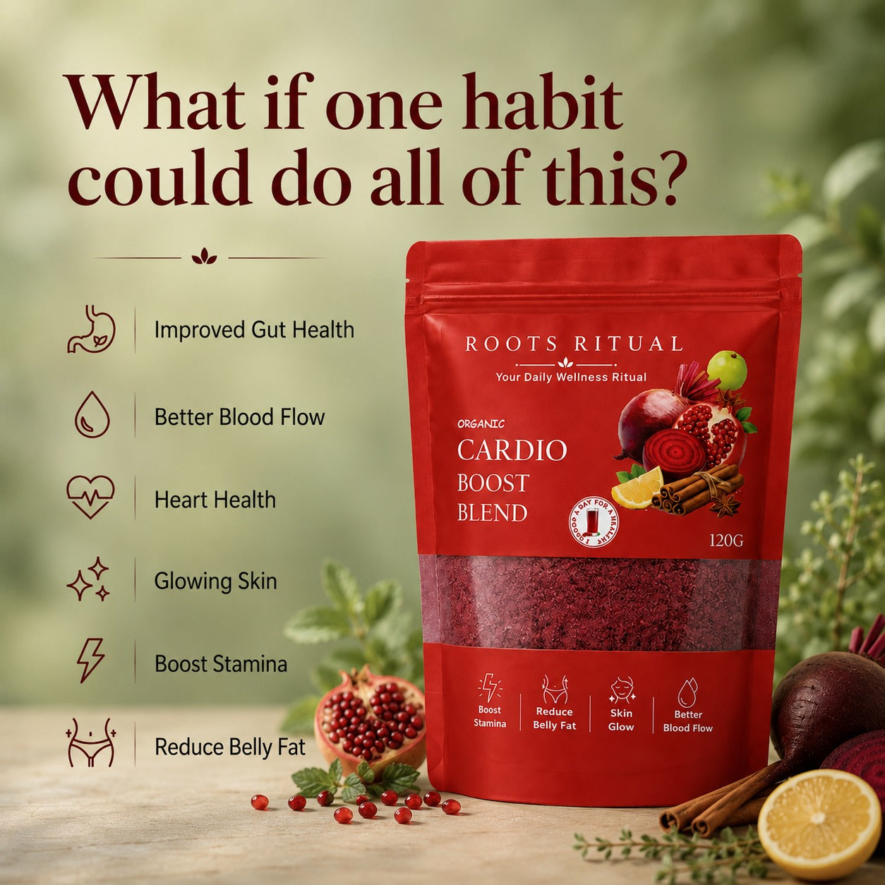 Roots Ritual Cardio Boost Blend  | 120g